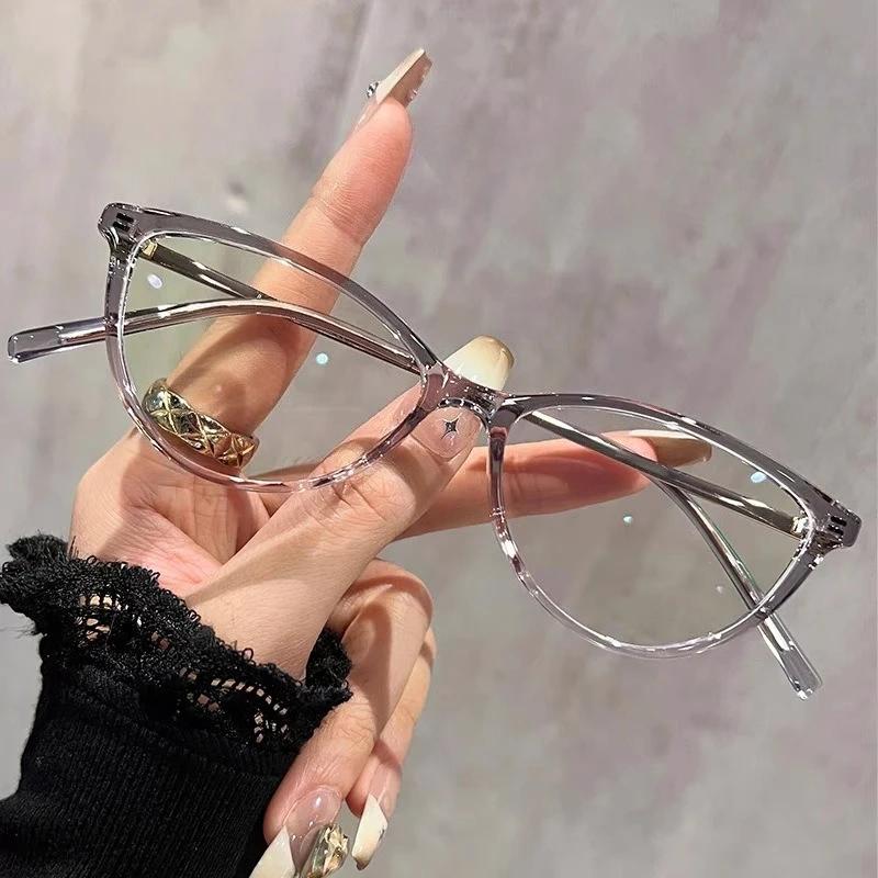 Fashion Anti Blue Light Reading Glasses For Women Cat Eye Reading Glasses Personalized Outdoor Decoration Glasses