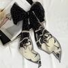 Scarf  for Women Versatile Neck Flower Scarf Versatile Striped Headband Hairband Scarf