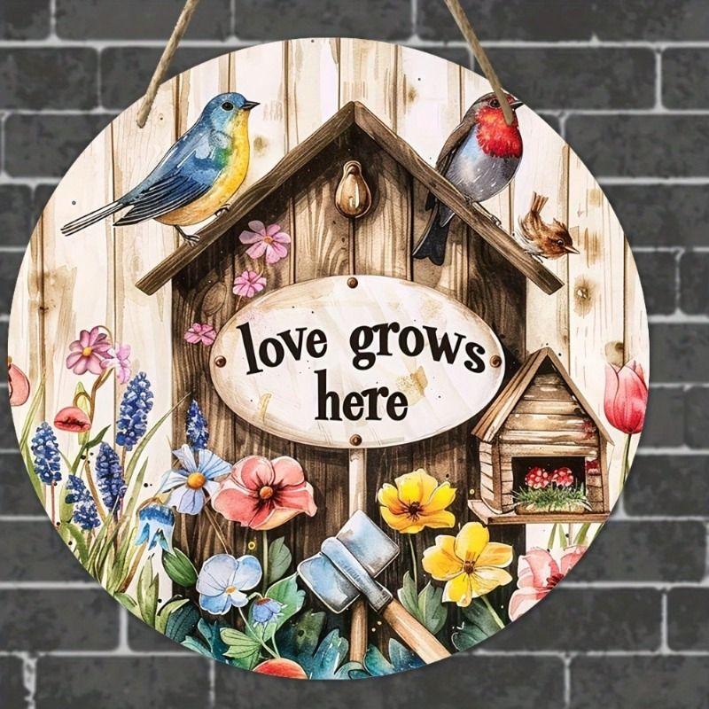 Metal Tin Sign 2D Wall Art Home Decor Flat Hanging Decorative Plaque