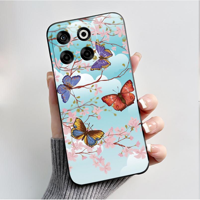

Чохол для ZTE Blade V70 З принтом Чохол для ZTE Axon 70 М який силіконовий Чорний корпус для ZTE Nubia V70 Funda Милий Чохол з квітковим мультфільмом ZTE Axon 70