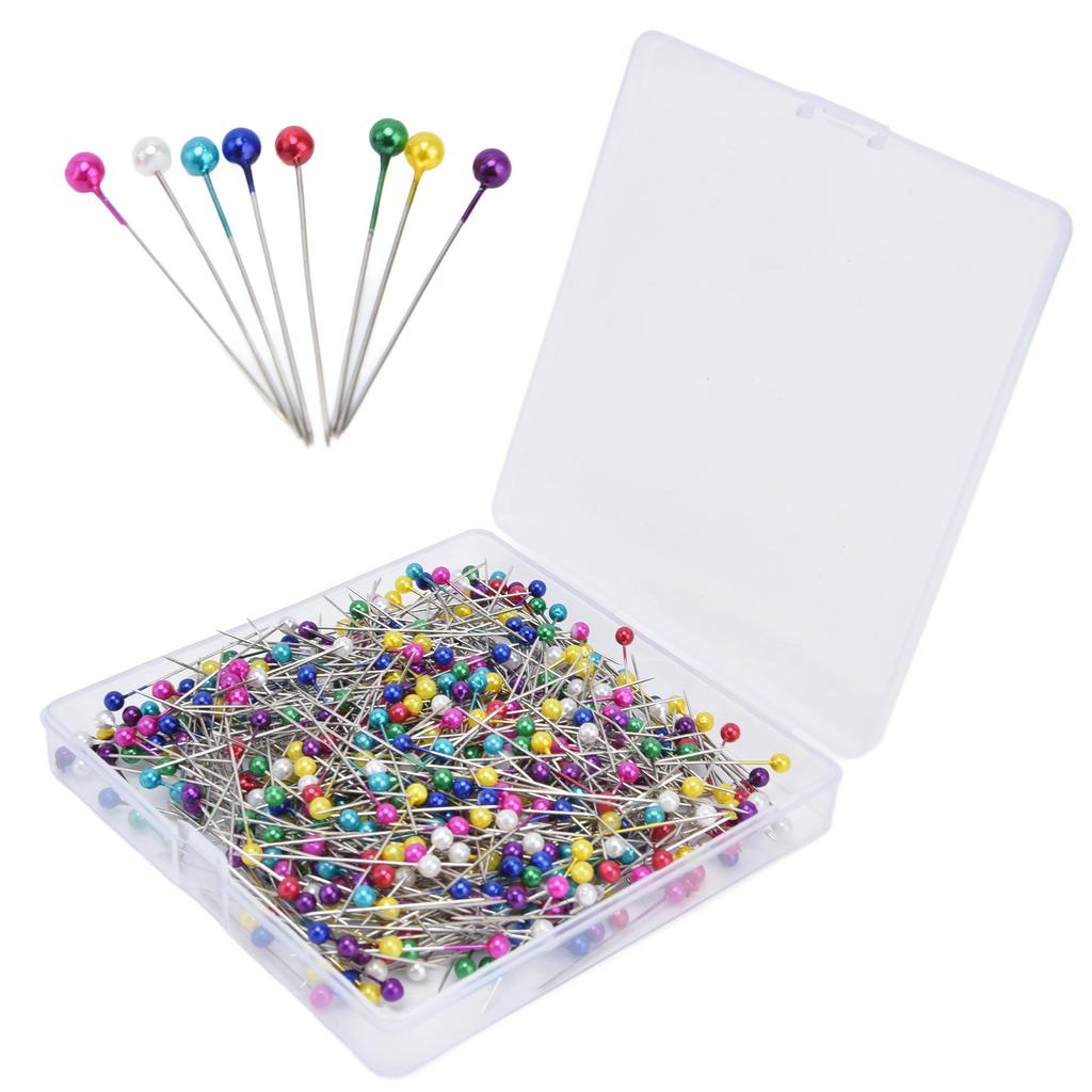 600Pcs Sewing Pins 38mm Long Different Colors Wide Application Durable Straight Pins for Clothing
