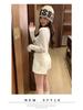 Women's High-Waist Bootcut Gray Wool Shorts - Autumn/Winter Slim Fit Hot Pants
