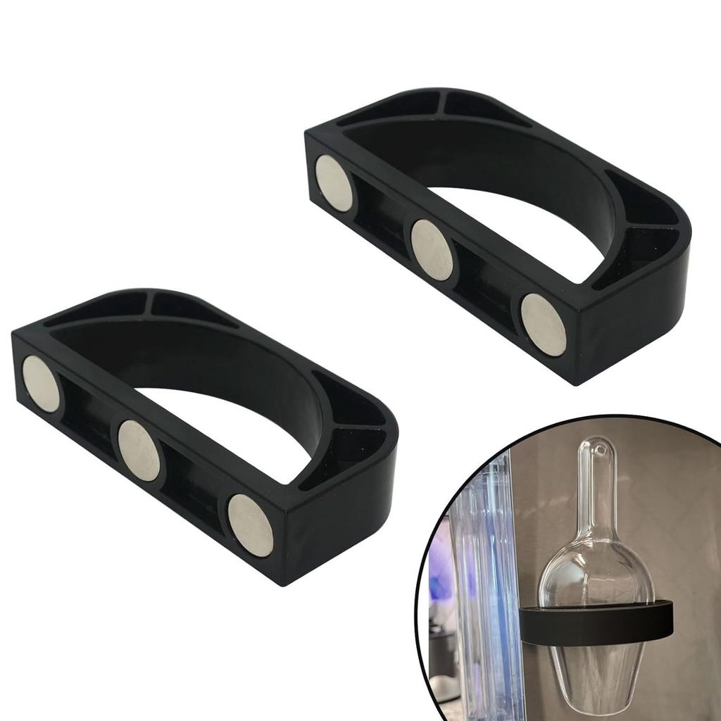 Strong Magnetic Ice Scoops Holder with Adhesive Strips Quick Installation Stand for Ice Makers Commercial and Home Use