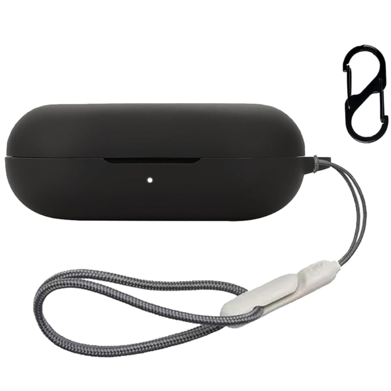 

For SOUNDPEATS Breezy case protective case [ZENGZOUZ] cover Full protective cover silicon case lightweight With carabiner Loss prevention Charging
