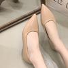 Bequeme flache Damenballerinas Frühling Herbst Damen Ballerinas Spitzschuh Nude Lässige Arbeit Loafer Schuhe Damen
