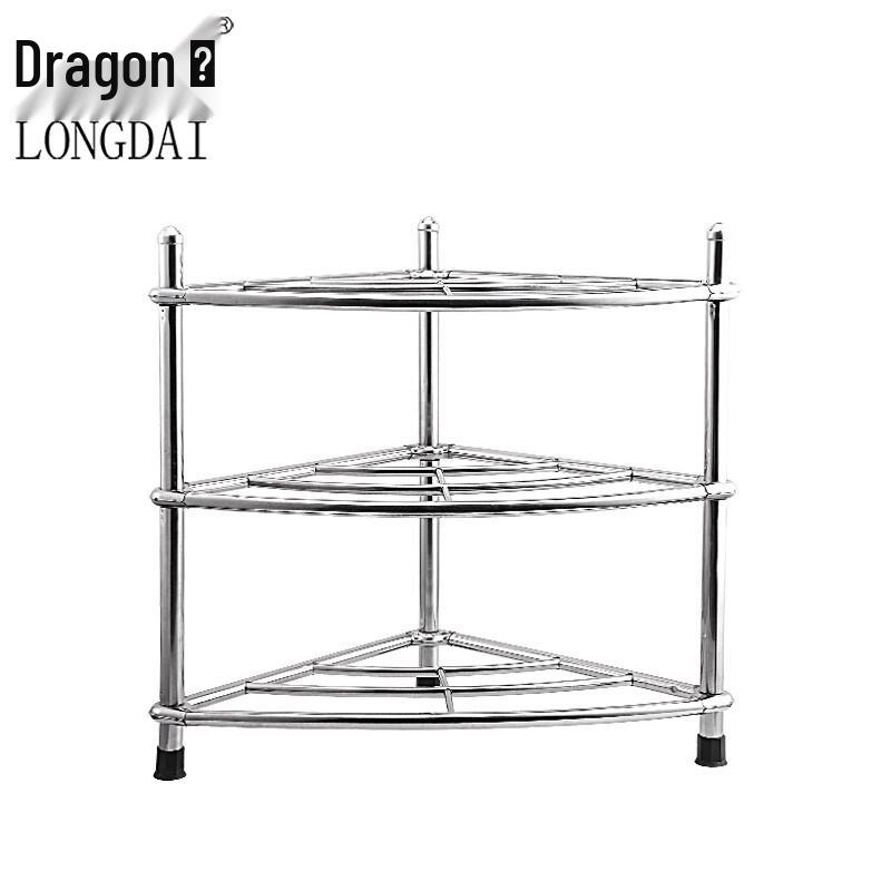 Longdai 3-Tier 304 Stainless Steel Bathroom Storage Rack