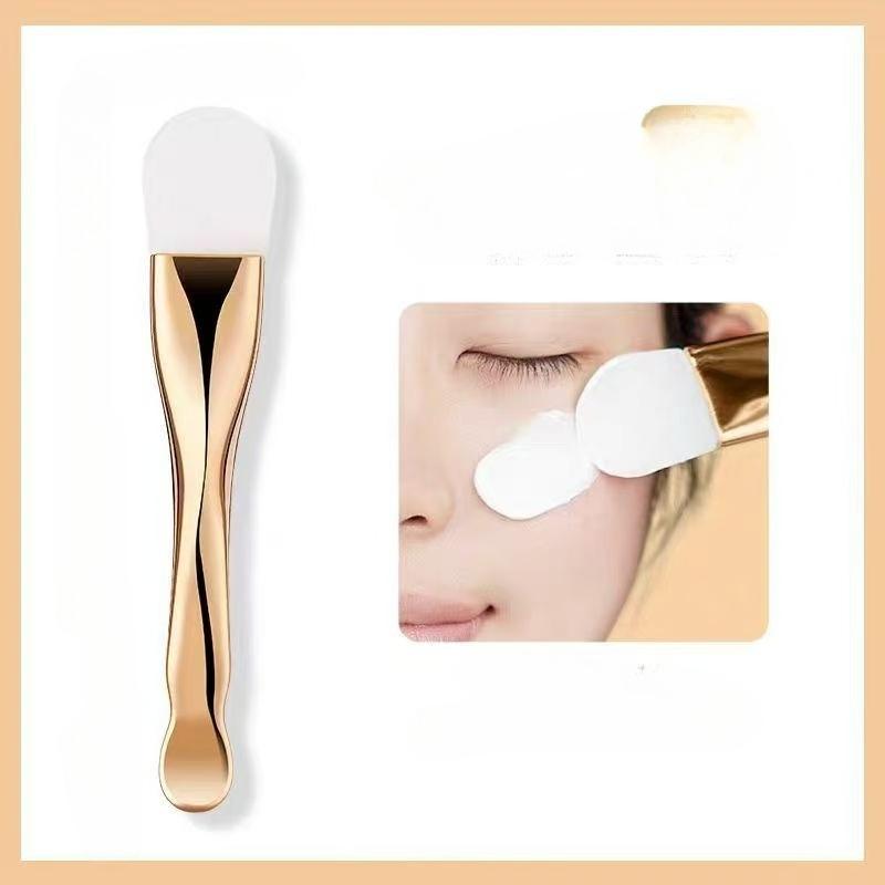 Double head silicone  beauty tool  facial mask brush facial mask brush face cleaning scraper daub type mud film special brush