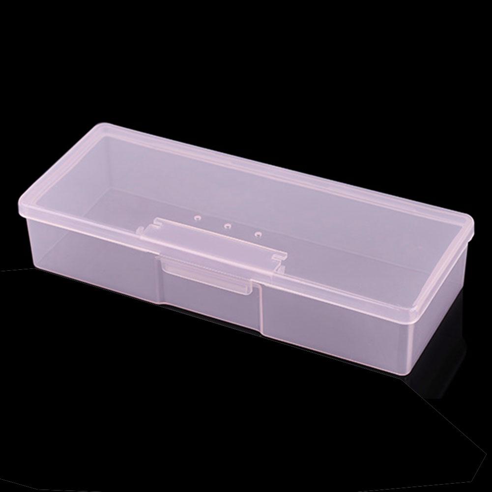New Transparent Empty Nail Storage Box Manicure Tools Organizer for Case Holder