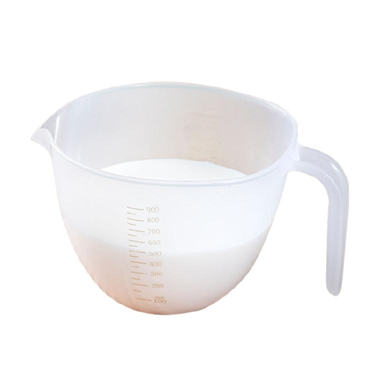 Measuring Cup Baked Egg Beating Bowl Handle Bowl with Drain Plastic Material