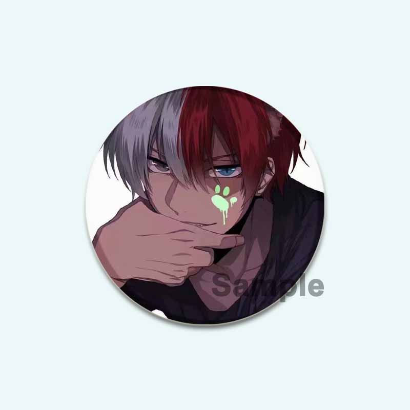 

32/44/58 мм Фанаты Коллекции Аниме Моя геройская академия Броши Мидория Изуку/Бакуго Кацуки/Тодороки Шото Значок на рюкзак Мультяшные значки на лацкан 32mm