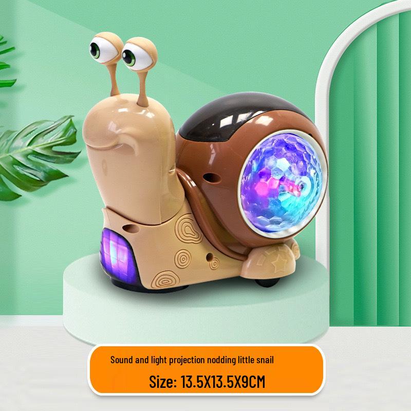 Electric Colorful Hermit Crab Toy with Music and Light Projection