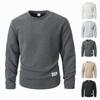 Mens Cable Knit  Casual Long Leeve Crewneck Pullover Sweaters  Textured