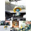 Adorable Acrylic Dolphin Car Pendant Charming Cartoon Vehicle Decor For Your Auto
