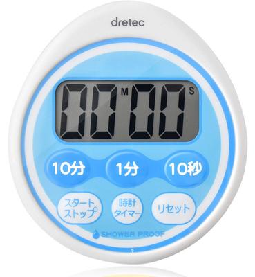 Doritec Drip-proof Timer with Clock Maximum Set 99 Minutes 50 Seconds Blue T-543BL