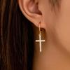 Best-Selling Women's Light Luxury Cross Pendant Drop Earrings