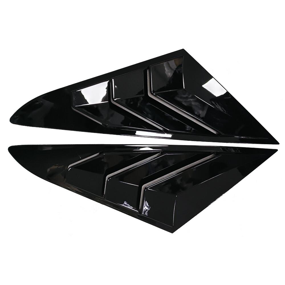 For Hyundai Sonata 9th 2015 2016 2017- ABS Plastic Rear Window Quarter Louver Cover Side Vent Trim Car Adhesive Accessories