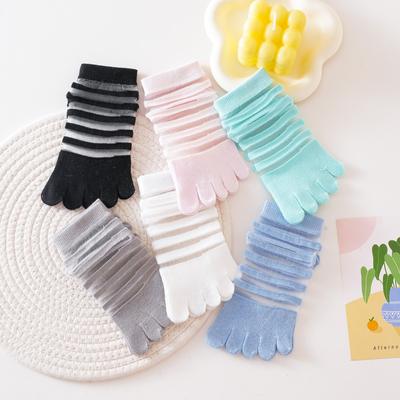 Sommer Baby Mesh Fünf Zehen Baumwolle Koreanisch Japanischen Stil Cartoon Niedlich Fünf Finger Socken Kinder Jungen Mädchen Kinder Wurzelstrümpfe