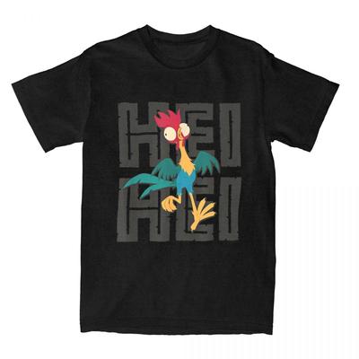 Moana Hei Hei Tričko pro muže ženy Novinka Bavlněné tričko O-výstřih Všestranné Tričko s krátkým rukávem Párty oblečení Unisex topy
