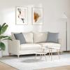 Sofa Cushions 2 pcs Light Grey 45 x 45 cm Fabric