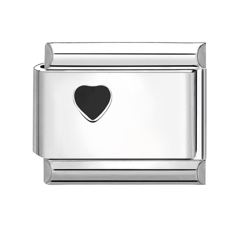 Negru Nr.8 Minge Ochi de Pisică Tai Chi Fluture Inimă Zale Charm Italian Se Potrivește Brățară 9mm Oțel Inoxidabil Femei DIY Făcând Cadouri