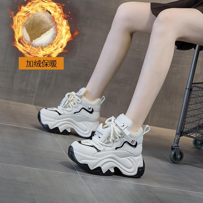 Daddy shoes platform women's spring 2025 new casual fashion sports versatile trendy shoes muffin inner height-increasing women's shoes