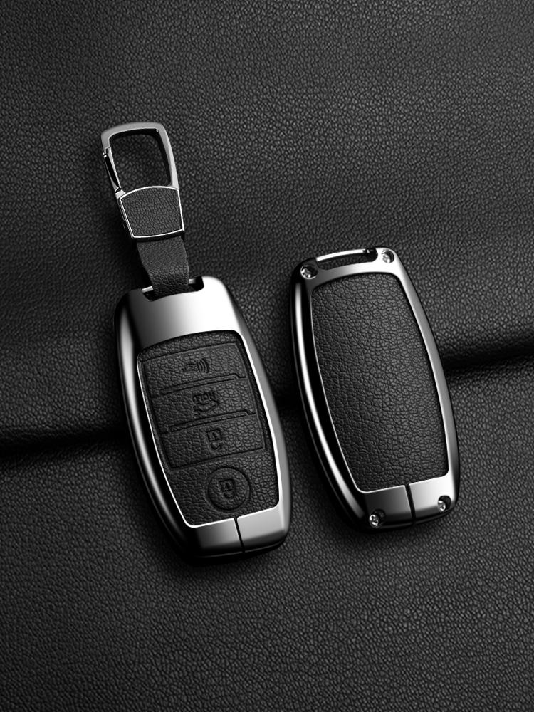 High Quality Zinc Alloy Leather Car Key Case Cover For Kia Sportage Cerato Optima K2 K3 K4 K5 Rio Picanto Soul Sorento Sedona