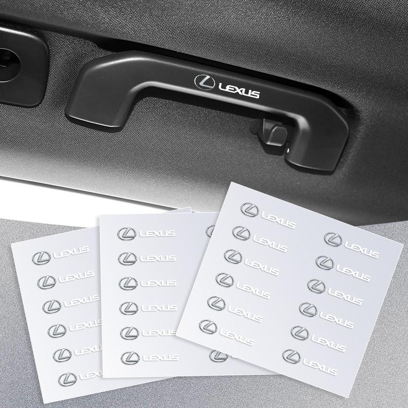 Car Steering Wheel Badge Stickers Car Door Handle Label Decal For Lexus IS250 IS200 CT200h GS300 LS430 RX450h LX570 IS300