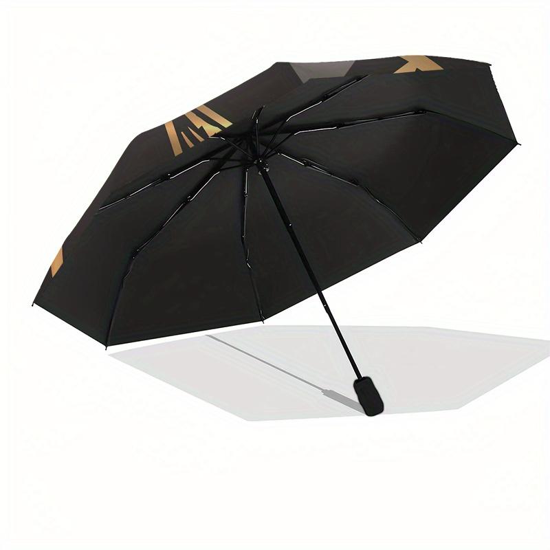 Golden Baphomet Pentagram Umbrella, Portable 3-Fold Compact Umbrella,Christmas Gift ES491