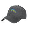 Ukraine Symbol Baseball Caps Fashion Distressed Washed Ukrainian Flag Sun Cap Men Outdoor Running Golf Adjustable Fit Hats Cap