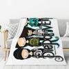 Custom Pierce Veil Romantic Memories Blankets Warm Flannel Throw Blanket for Home Sofa Office Travel