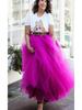 European & American Multi-Color 1-Meter Five-Layer Tulle Puffy Skirt – Adult Mid-Length