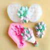 Blumensträuße Silikon-Kerzenformen für Epoxidharzherstellung Kerzen Seife Kuchen Fondant Dekoration Schokoladenformen