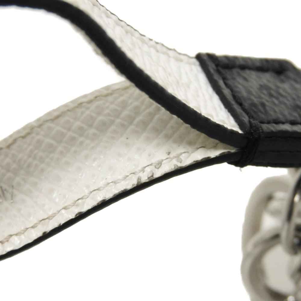 Used 12564 Porte Cle Dragone M82379 7950 Current LV logo key ring bag charm Monogram Eclipse White Men's from Japan