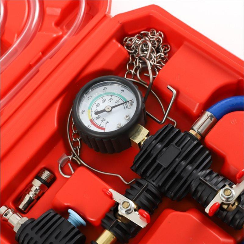 Car Radiator Coolant Refill Tool Kit With Adapter And Vacuum Purge Functionality For Efficient Coolant System Operation