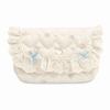 Floral Animal Print Pencil Case Lace Ruffle Pencil Pouch Portable Pen Bag  Students