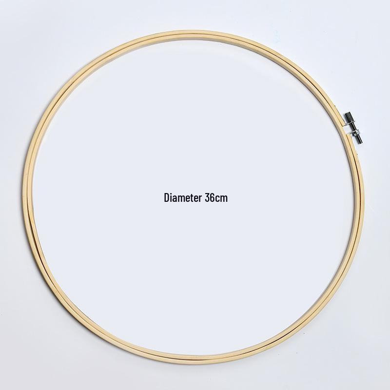 Children's Tie-Dye Embroidery Kit: Bamboo Hoop, Blue Wall Pendant