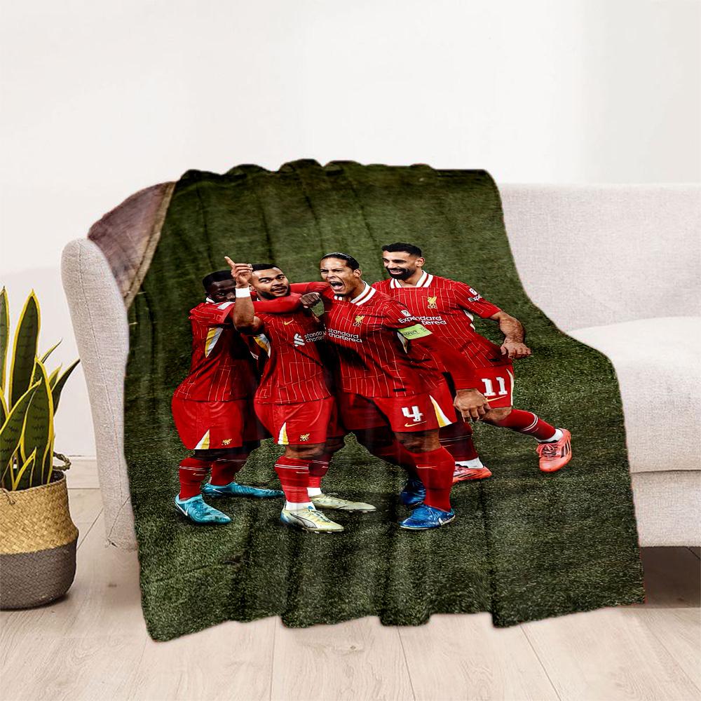 Coperta Morbida Calda Accogliente del Liverpool Football Club Ottima per Sedia da Ufficio Sedia Letto Per Tutte le Stagioni Arredamento Elegante Regalo per Viaggi Casa Compleanni