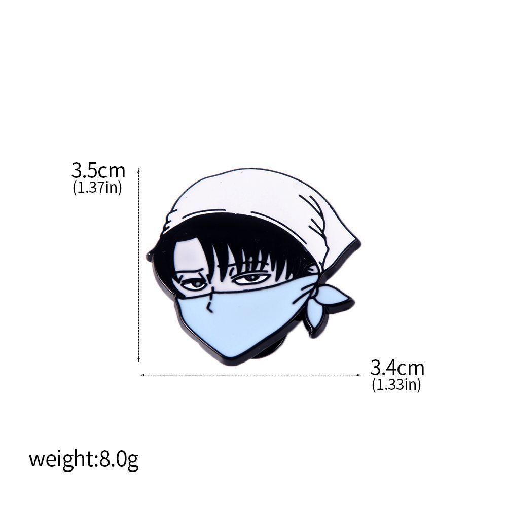 Attack On Titan Four Armies Logo Metal Brooch Keychain
