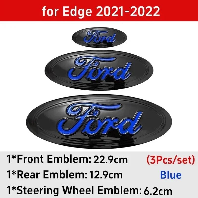 

Автомобильная наклейка 2025 Горячая Новая 2025 Горячая Металлическая Наклейка-значок на Переднюю Заднюю Ручку Руля для Ford Explorer Escape ST Kuga Monde