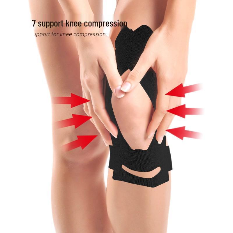 Pre-Cut Large Elastic Kinesiology Knee Tape - Anti-Friction Support for Marathon Sports