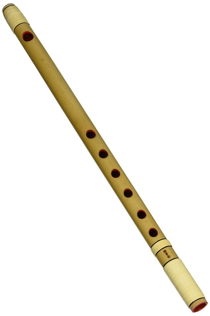 Ooka Shizan Shinobue C Type Shishida Rattan Double Wrap (Interior Red Painted), 6 Holes, 5 Tones