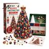 Zero-based Beading Material Kit DIY Christmas Tree for Adults Beginners Handmade 3D Ornament with Full Miniature Forest Desktop Display Tools