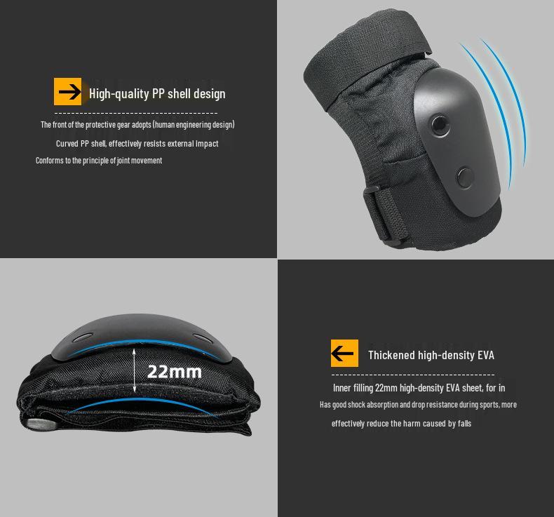 Adult Turtle Sports Safety Gear: Ski, Skate & Scooter Knee/Elbow Pads.