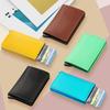 Colorful Rfid Credit Card Holder Minimalist Wallets Men Women Slim Thin Bank Cardholder Case Bag Carbon Fiber PU Leather Wallet