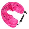 Stuffable Neck Pillow Multifunctional U Shape Comfortable Detachable Portable Neck Pillow Storage Bag for Travel Rose