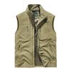 6XL Plus Size Men's Summer Outdoor Hiking Vest Tactical Multi-pocket Lightweight Soft Shell Utility Travel Safari Cargo Vest Men