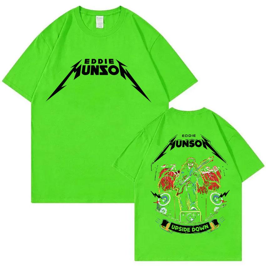 

Рок Панк Эдди Мансон Графические футболки Демогоргон Цветок-каннибал Монстр Футболка Мужская Женская Флис Хлопок Оверсайз Футболки 2XL