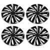 4pcs Hubcap 15 Inch Hubcaps Wheel Covers Replacement for Fiat 500 and Most Cars