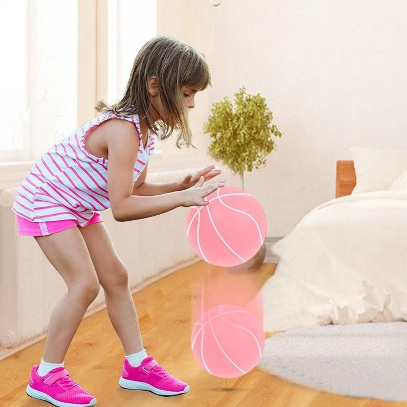 Baschet Silențios din Spumă 18cm Minge de Antrenament pentru Interior Neacoperită Zgomot Redus Antrenament de Baschet pentru Copii Diverse Activități de Interior