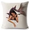 Luxurious Anime Cartoon Mermaid Pillow Cover For A Chic Sofa Living Square Pillow Case